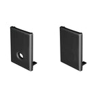 Kit de 2 tapas laterales negras para perfil de aluminio ILUPA1722NUGR de plástico de iLumileds (No se vende individual)