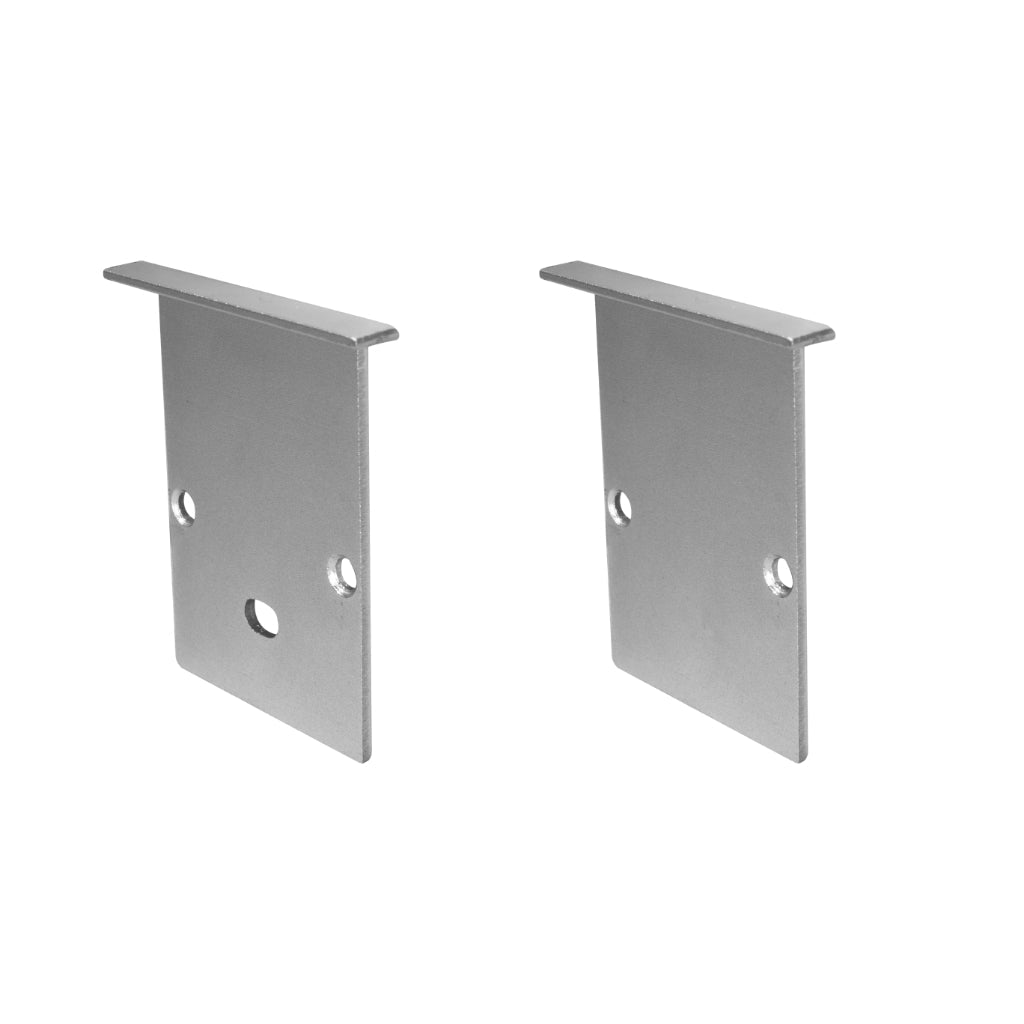 Kit de 2 tapas laterales para perfil de aluminio ILUPA3551UGRC de aluminio de iLumileds (No se vende individual)