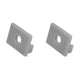 Kit de 2 tapas laterales para perfil de aluminio PA2013, de plástico de iLumileds
