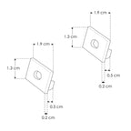 Kit de 2 tapas laterales para perfil de aluminio PA2013, de plástico de iLumileds
