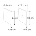 Kit de 2 tapas laterales, para perfil de aluminio ILUPA2216N, de plástico acabado negro de iLumileds