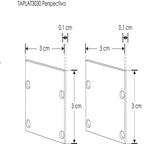 Kit de 2 tapas laterales para perfil de aluminio ILUPA3551UGR de aluminio de iLumileds (No se vende individual)