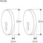 Kit de 2 tapas laterales para perfil de aluminio ILUPA30 de plástico de iLumileds