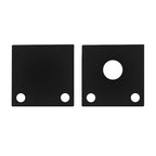 Kit de 2 tapas laterales negras para perfil de aluminio PA3535N de metal de iLumileds