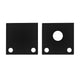 Kit de 2 tapas laterales negras para perfil de aluminio PA3535N de metal de iLumileds