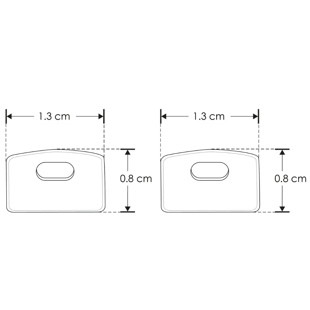 Kit de 2 tapas laterales para perfil ILUPA525N de plástico de iLumileds