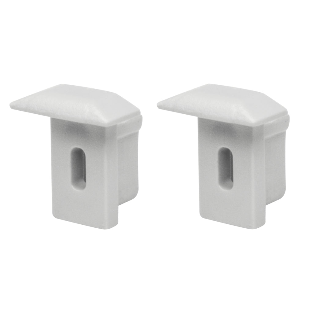Kit de 2 tapas laterales, para perfil de aluminio ILUPA1009, de plástico de iLumileds (No se vende individual)