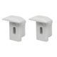 Kit de 2 tapas laterales, para perfil de aluminio ILUPA1009, de plástico de iLumileds (No se vende individual)