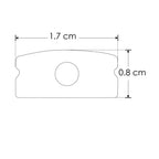 Kit de 2 tapas laterales negras para perfil de aluminio LUPA1205N, de plástico de iLumileds