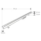 Luminario wall washer LED sobreponer 36W 45° color de luz Neutro Cálido (3000K) 85-265V IP65 de iLumileds