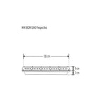 Luminario rectangular integrado 27W 15x45° 100cm fabricado en acero inoxidable para empotrar en piso incluye housing de iLumileds